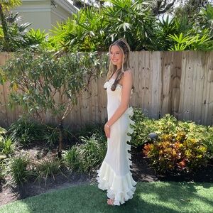 delina dress in cream